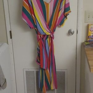 Eloquii plus size multi-colored dress.  NWOT.